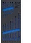 BGS 4082-1 1/3 Werkstattwageneinlage, leer f&uuml;r: Maul-Ringschl&uuml;ssel-Satz, 6-22 mm,