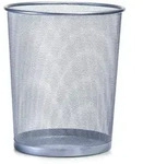 Zeller Papierkorb, Mesh &Oslash;29,5x35 - Silber