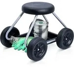 WENKO Rollsitz Gartensitz Arbeitshocker rollbar Bad Haushalt G&auml;rtner Sitz Secura -