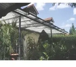 Seilspann-Sonnensegel silbergrau 380x96 cm - Grau