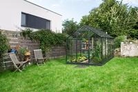 Vitavia Gew&auml;chshaus "Venus 6200" schwarz 6,2 m&sup2; 3 mm ESG
