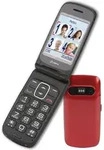 OLYMPIA Primus Senioren Komfort Mobiltelefon, gro&szlig;e Tasten, Rot - Schwarz/Rot