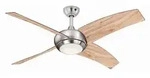 Deckenventilator Borealis Pinie 122 cm mit LED Beleuchtung und Fernbedienung - Silber