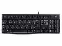 Logitech K120 Corded Keyboard - Kabelgebunden, USB, QWERTZ, Schwarz | 920-002485