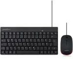Perixx PERIDUO-212 USB Keyboard and mouse set German, QWERTZ Black, Red - Schwarz