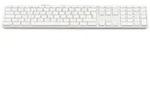LMP KB-1243, Volle Gr&ouml;&szlig;e (100%), Kabelgebunden, USB, QWERTZ, Wei&szlig; - Wei&szlig;