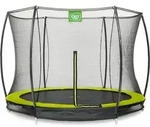 EXIT Silhouette Trampolin &oslash;244cm, mit Sicherheitsnetz, Bodentrampolin, Rund,...