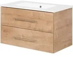 FACKELMANN Waschtischunterschrank inkl. Keramikbecken B.PERFEKT / Soft-Close-System /