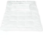 Bettdecke mit Flachkissen 'Polytherm' - Wei&szlig;