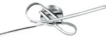 SELVINA Wand-/Deckenleuchte Lampe Beleuchtung - L69 x B30 x H11,5 cm - chrom - 20,5W