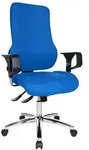 Topstar B&uuml;rostuhl Sitness 55, SD69X L56 Stoff blau, Gestell chrom - Blau