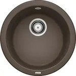 BLANCO RONDO, 1 Becken, 380 x 380 mm, 16,5 cm, 450 mm, 450 mm, 165 mm - Braun