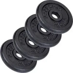 ScSPORTS&reg; Hantelscheiben - Set 10kg (4x2,5kg), 30/31mm Bohrung, Gusseisen,...