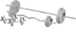 GORILLA SPORTS&reg; Hantelset 108kg - SZ Curlstange 120cm, Langhantel 170cm, 2x