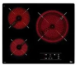 Teka TB6315, Schwarz, Integriert, Glaskeramikkochfeld, Glas, 3 Zone(n), 3...