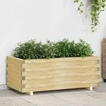 vidaXL Hochbeet 100x50x40 cm Holz Rechteckig - Braun