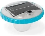 INTEX Solar LED Poollicht 28695 schwimmend Farbwechsel wei&szlig; Licht Solarbetrieb