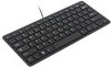 R-Go Compact Tastatur - QWERTY (UK) - schwarz - kabelgebunden - Mini - Verkabelt -