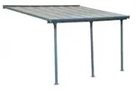 Palram - Canopia Terrassen&uuml;berdachung Feria Anthrazit 295x546x305 cm - Grau