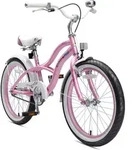 BIKESTAR Kinder Fahrrad ab 6 Jahre | 20 Zoll Cruiser Kinderrad | Pink - Rosa