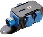 as-Schwabe MIXO Stromverteiler 230V 16A CEE-Stecker auf 3x Schukosteckdose IP44