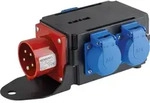 as-Schwabe MIXO Adapter Stromverteiler 400V 16A CEE auf 3x Schukosteckdose IP44