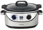 H.Koenig SLCOOK30, 5,6 l, Schwarz, Edelstahl, Drehregler, 60 &deg;C, 220 &deg;C, 12 h -