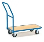 fetra 1202, Stahl, Pritschenwagen-Trolley, Blau, 200 kg, 4 Rad/R&auml;der, Gummi