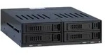 HDD-Wechselrahmen f&uuml;r vier 2,5" SSD, SAS, S-ATA I, II, III Festplatten