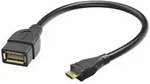 Hama 173892, 0,15 m, Micro-USB B, USB A, USB 2.0, M&auml;nnlich/Weiblich, Schwarz -