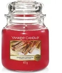 Yankee Candle Duftkerze im Glas (Mittelgro&szlig;) | Sparkling Cinnamon | Brenndauer...