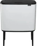 Brabantia M&uuml;lleimer Bo Touch Bin weiss, 3 x 11 L - Schwarz/Wei&szlig;