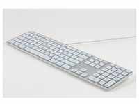Matias Aluminium Erweiterte USB Tastatur RGB Hintergrund Beleuchtung DE Mac OS