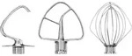 KitchenAid R&uuml;hrwerkzeug Set Edelstahl Artisan 3-teilig, Befestigungsset, Edelstahl,