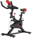 HOMCOM Indoor Cycling Bike Trainer Home Gym Fahrradtrainer Fitnessfahrrad - Schwarz
