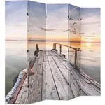 vidaXL Raumteiler klappbar 200 x 170 cm See mit Steg