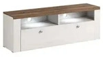 TV-M&ouml;bel Amaury mit 1 T&uuml;r, Holzoptik und Wei&szlig;, 140cm - Braun