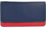 MyWalit Geldb&ouml;rse Leder 17 cm - Blau