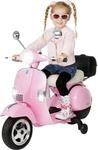 Kinder Elektro Roller Vespa | Mit St&uuml;tzr&auml;dern - Scheinwerfer - Koffer zum...