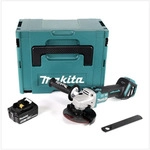 Makita DGA 513 T1J Akku Winkelschleifer 18V 125mm Brushless + 1x Akku 5,0Ah +...