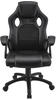 Juskys Racing Schreibtischstuhl Montreal (schwarz) - Gaming Stuhl ergonomisch,