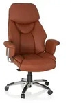 hjh OFFICE Luxus Chefsessel PRADO Ergonomischer B&uuml;rostuhl mit Armlehnen Leder