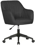 AMSTYLE Schreibtischstuhl MIAMI Anthrazit Stoff Drehstuhl mit Lehne 120 kg B&uuml;rostuhl