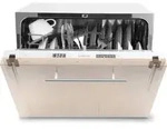 Klarstein Mini-Geschirrsp&uuml;ler f&uuml;r 6 Gedecke, Leiser Einbau-Geschirrsp&uuml;ler Klein