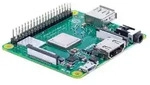 Raspberry pi 3 Hauptplatine Modell a+ - Gr&uuml;n