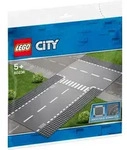 LEGO&reg; City Gerade und T-Kreuzung, 60236 - Grau/Wei&szlig;