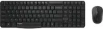 Rapoo X1800S, Volle Gr&ouml;&szlig;e (100%), Kabellos, RF Wireless, QWERTZ, Schwarz, Maus