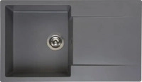 Reginox R30936, Reginox Amsterdam 10 K&uuml;chensp&uuml;le mit Abtropffl&auml;che grau metallic