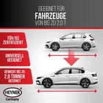 HEYNER&reg; Unterstellbock 2er Set mit Gummiauflage, Hubh&ouml;he 270-420 mm verst&auml;rkter