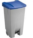 helit M&uuml;lleimer 120,0 l grau, blau - Grau/Blau